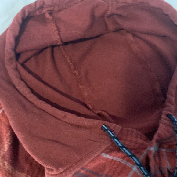 Columbia Men's Plaid Hooded Flannel Shirt - Picture 10 of 10